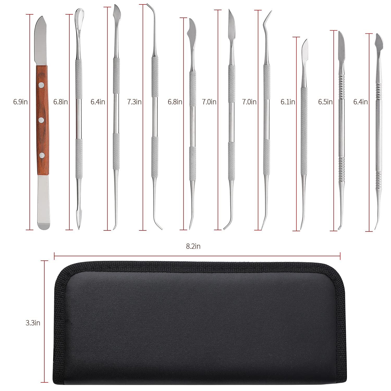 Teeth Whitening Kit - 10 szt. Zestaw narzędzi do rzeźbienia